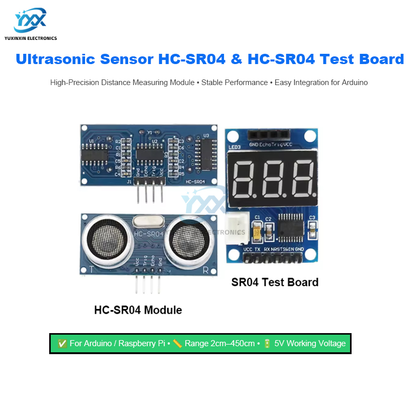 Ultrasonic Distance Sensor - مستشعر بالموجات فوق الصوتية HC-SR04 HCSR04