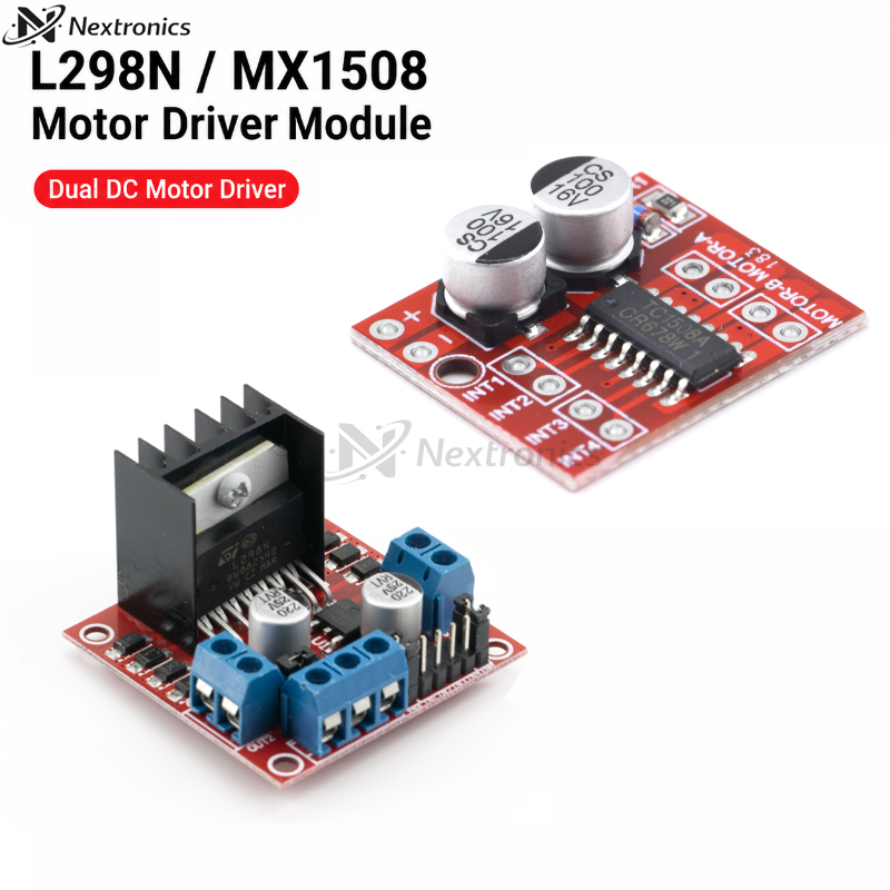 Motor Driver L298N - وحدة تحكم بمحرك تيار مستمر MX1508