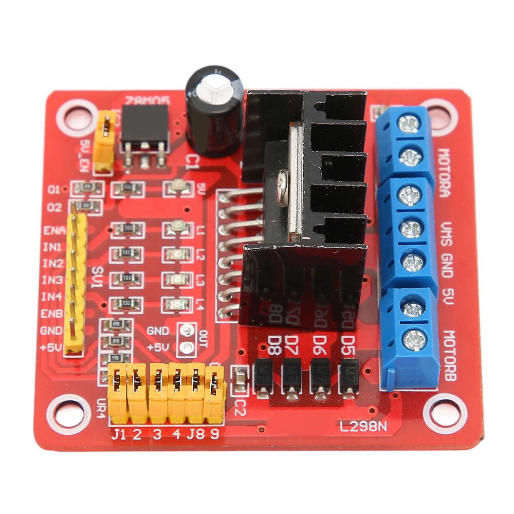 وحدة تحكم محرك خطوي L298N بجهد - مراجعة Motor Driver L298N وسعره