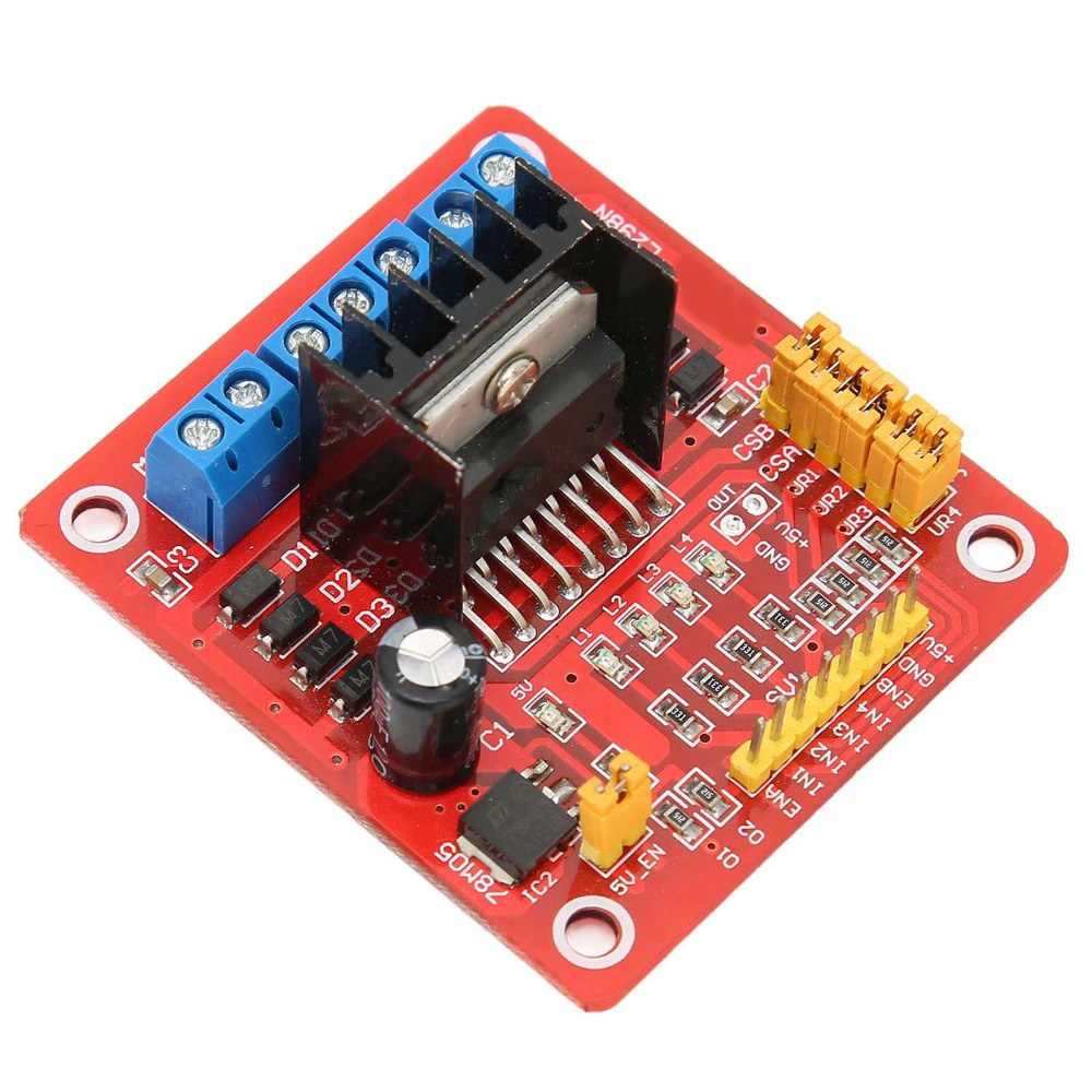 وحدة تحكم محرك خطوي L298N بجهد - مراجعة Motor Driver L298N وسعره