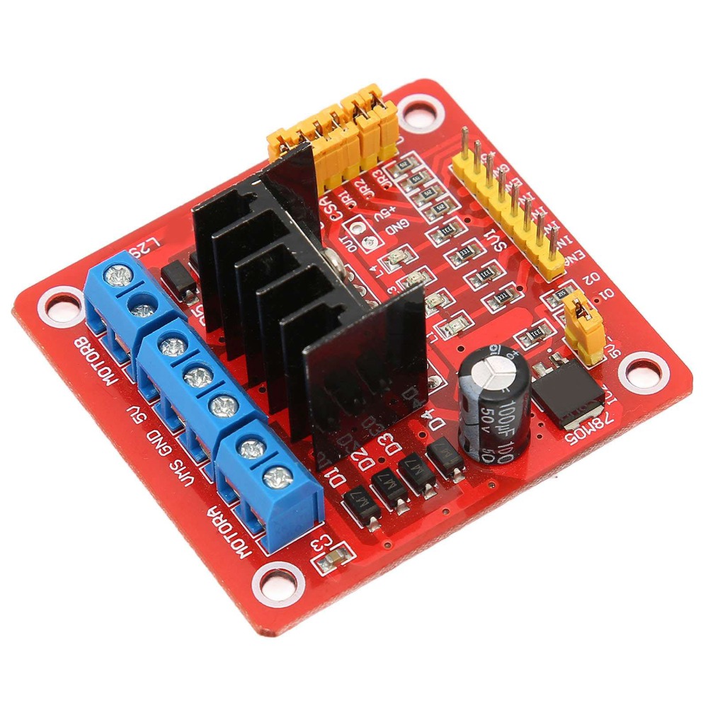 وحدة تحكم محرك خطوي L298N بجهد - مراجعة Motor Driver L298N وسعره