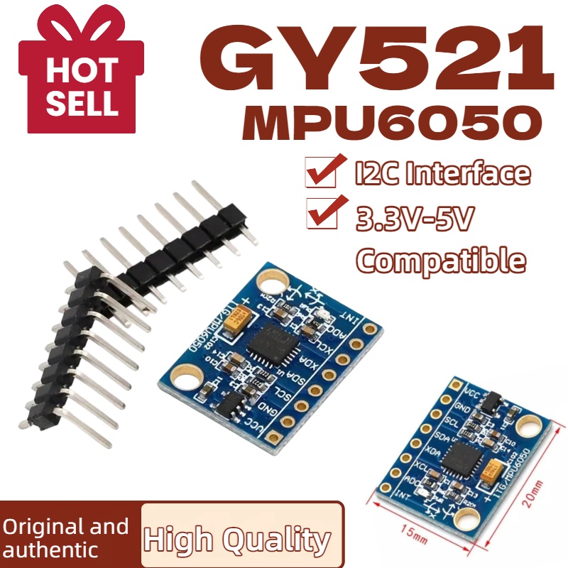 1/5/10 قطعة GY521 GY-521 MPU60 - مراجعة Accelerometer Mpu6050 وسعره