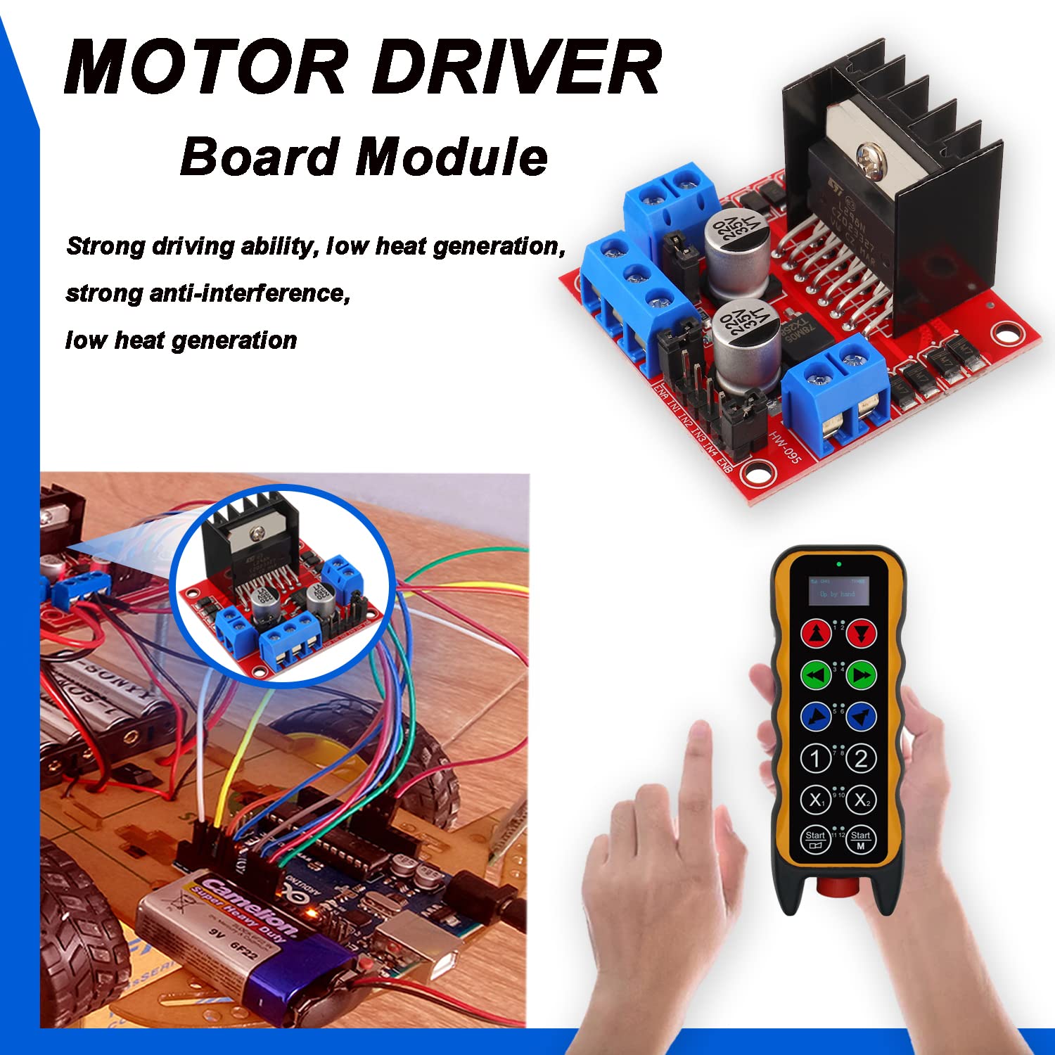 L298N لوحة تحكم محرك المحرك تي - مراجعة Motor Driver L298N وسعره