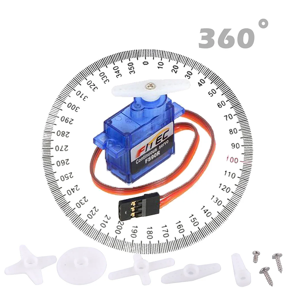 Feetech Mini FS90R مايكرو سيرف - مراجعة Micro Servo وسعره