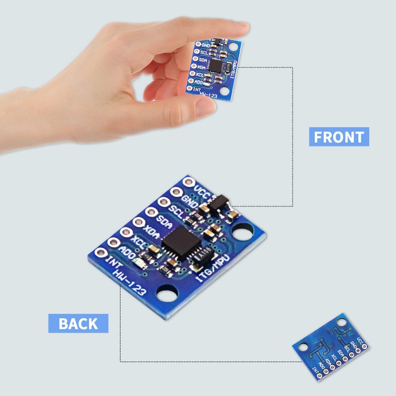 5 قطع من وحدة قياس التسارع وال - مراجعة Accelerometer Mpu6050 وسعره