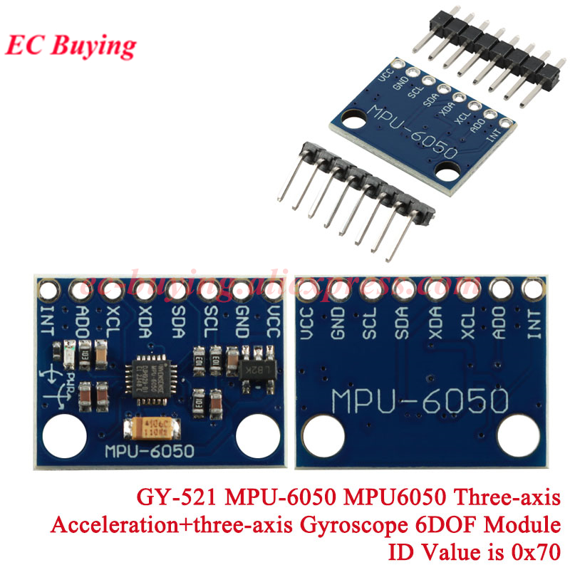 1-10 قطعة GY-521 MPU-6050 MPU6 - مراجعة Accelerometer Mpu6050 وسعره