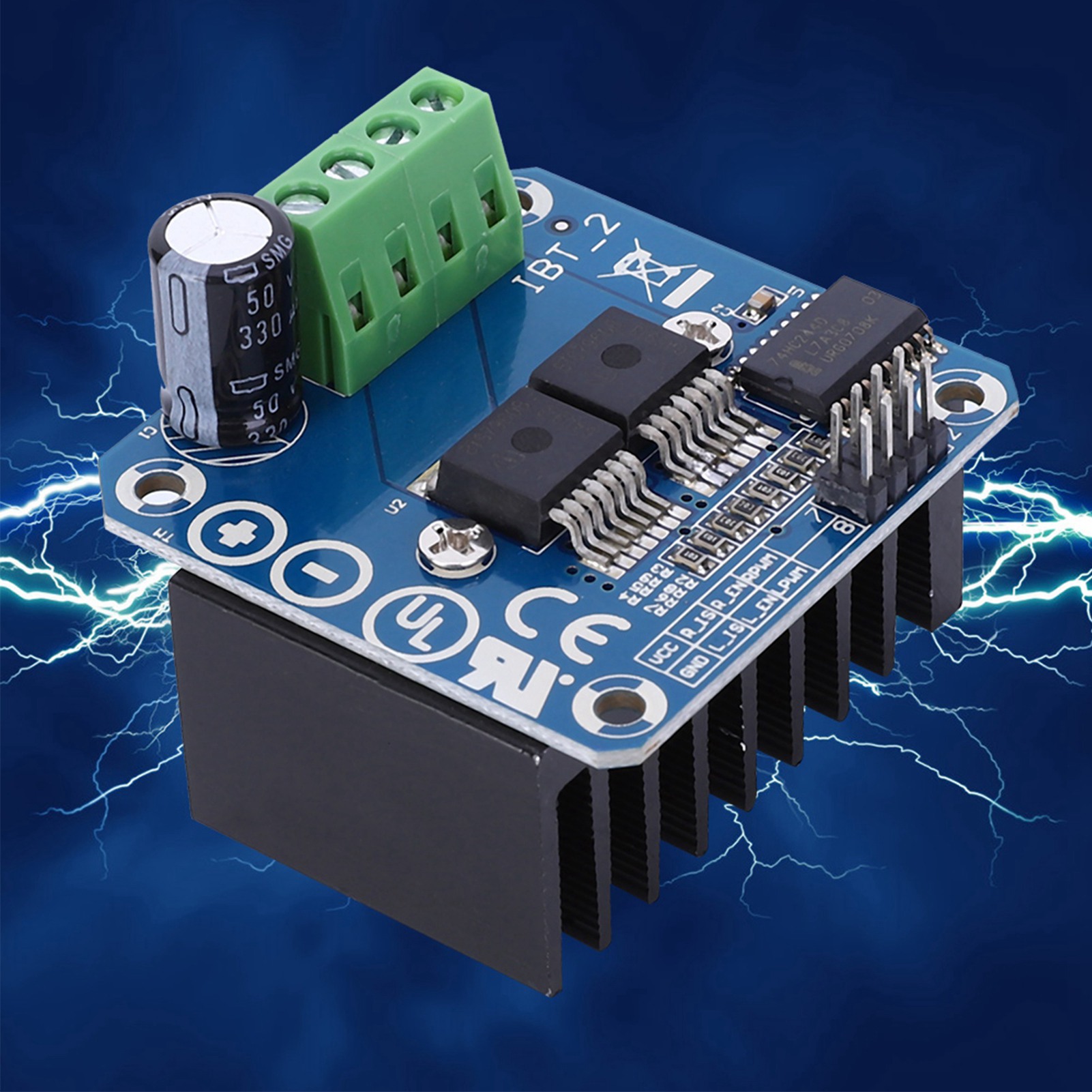 وحدة تحكم محرك BTS7960 43A عال - مراجعة Motor Driver Module وسعره