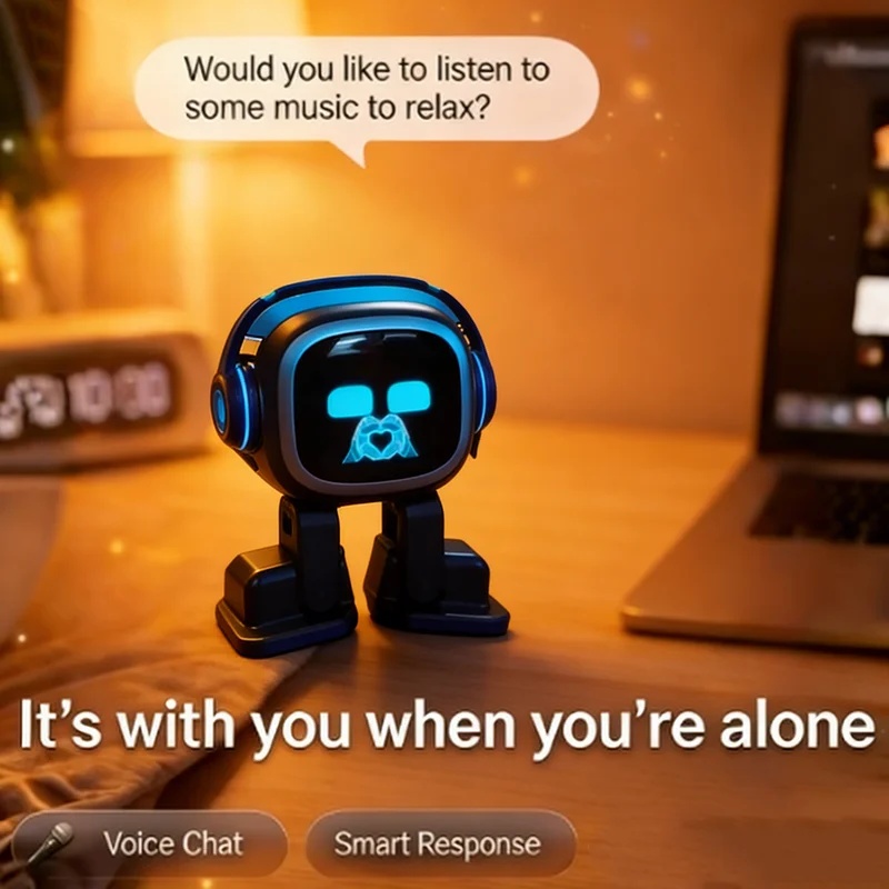 روبوت EMO AI الجديد، رفيق مكتب - مراجعة Ros Robot وسعره