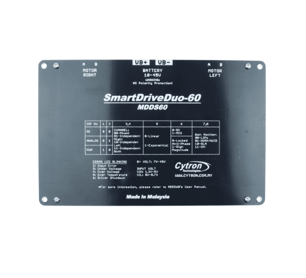 MDDS60 60 أمبير 7-45 فولت محرك - مراجعة Motor Driver Module وسعره