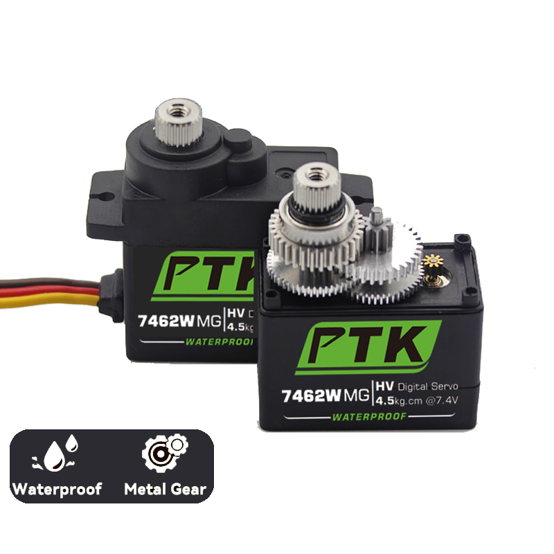 PTK 7462W MG ميتال جير 9 جرام  - مراجعة Micro Servo وسعره