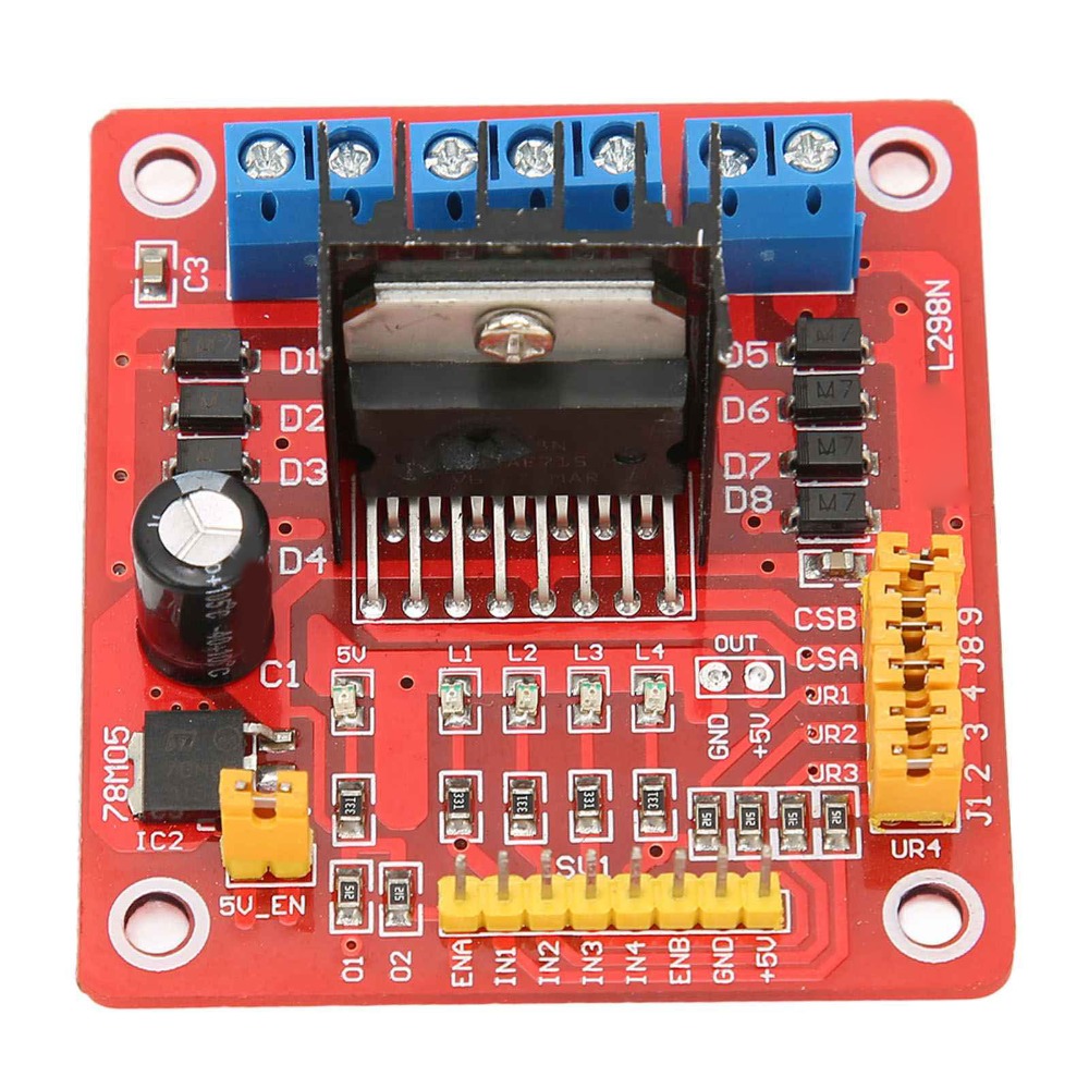 وحدة تحكم محرك خطوي L298N متعد - مراجعة Motor Driver L298N وسعره