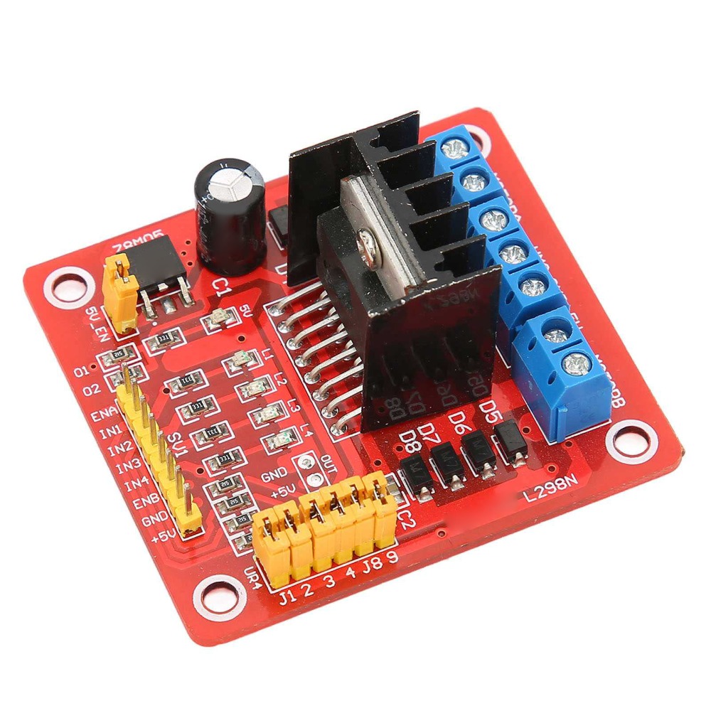 وحدة تحكم محرك خطوي L298N متعد - مراجعة Motor Driver L298N وسعره