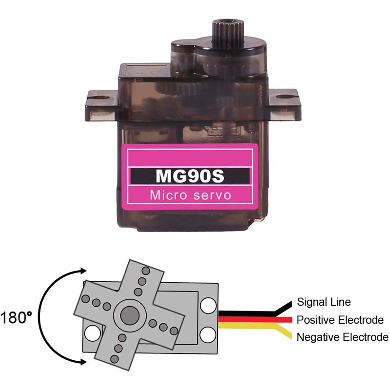 سيرفو MG90S 5/10/20/40 قطعة، ت - مراجعة Micro Servo وسعره