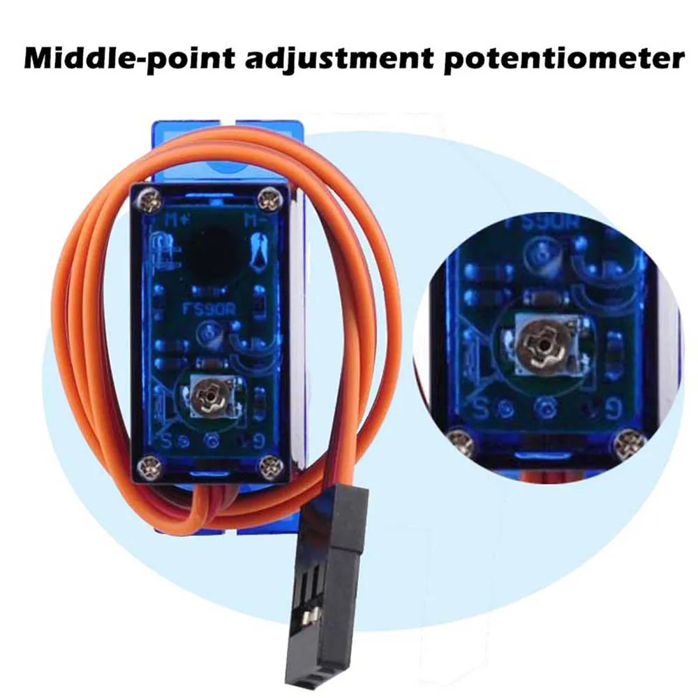 4 مجموعات من محركات فيتيك FS90 - مراجعة Micro Servo وسعره