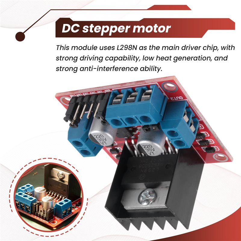 وحدة AED7-L298N، لوحة تحكم بمح - مراجعة Motor Driver L298N وسعره