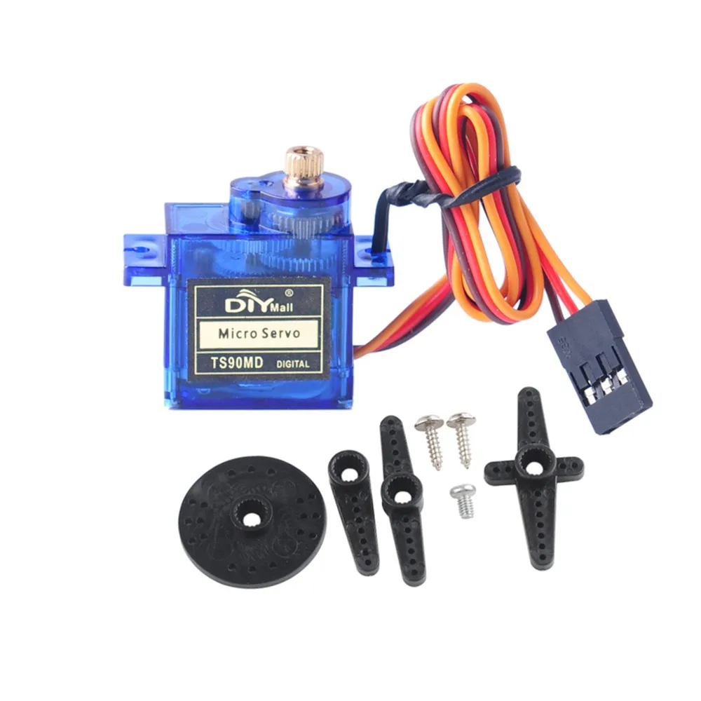 محرك سيرفو تناظري صغير TS90MD  - مراجعة Micro Servo وسعره