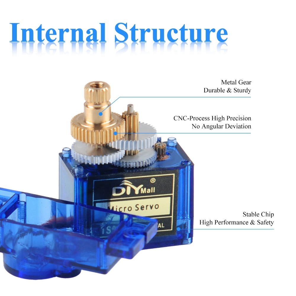 محرك سيرفو تناظري صغير TS90MD  - مراجعة Micro Servo وسعره