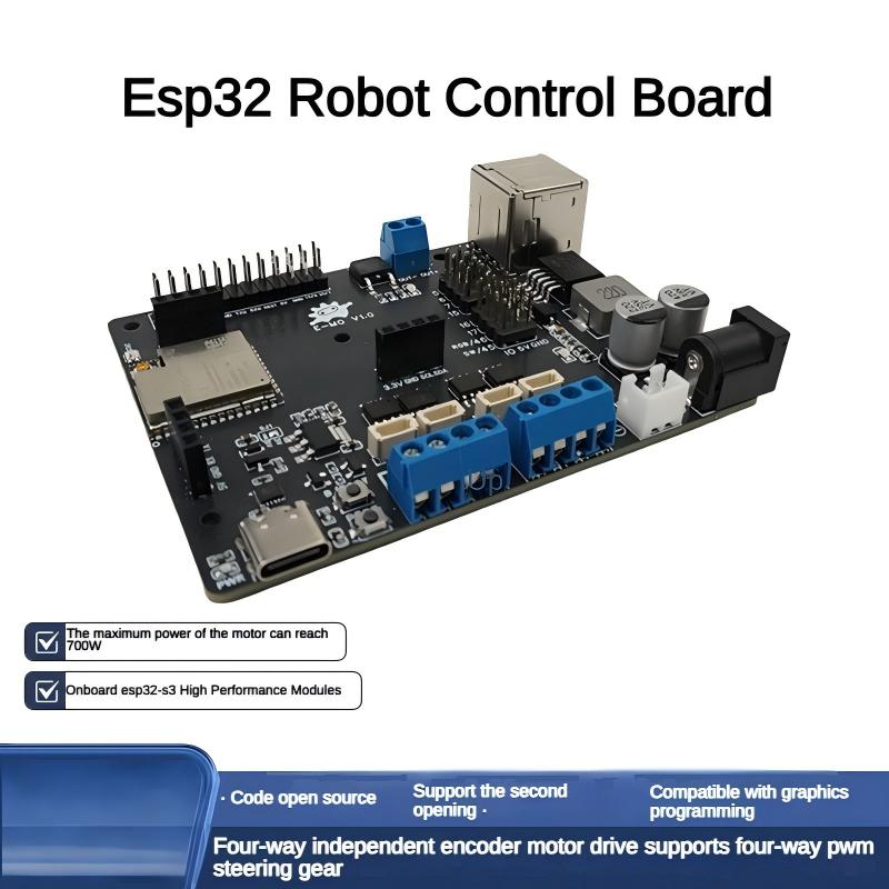 لوحة تحكم ESP32S3 بمحركات سيرف - مراجعة Stm32 Robot وسعره