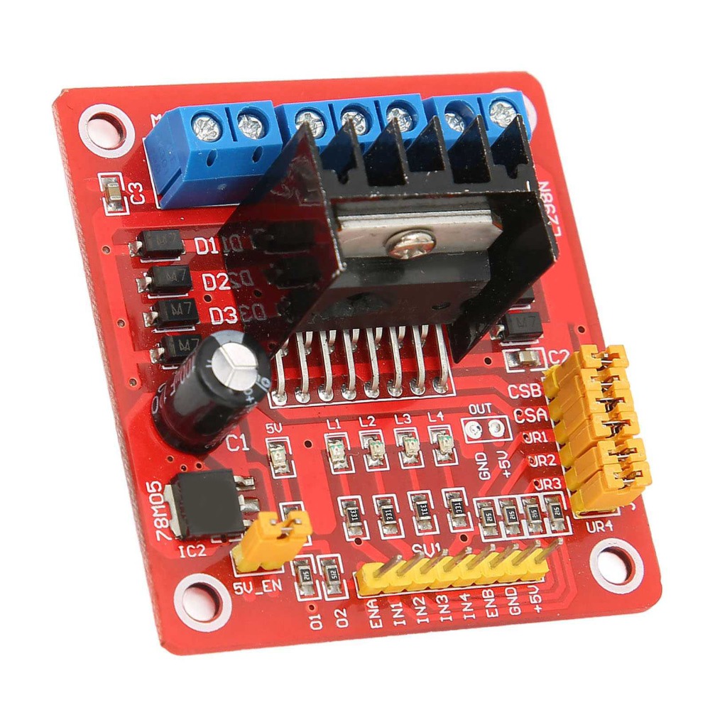 وحدة تحكم محرك خطوي L298N بجهد - مراجعة Motor Driver L298N وسعره