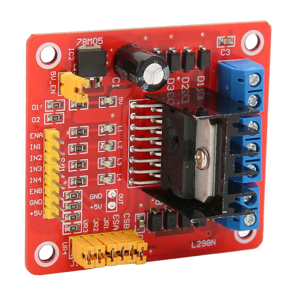 وحدة تحكم محرك خطوي L298N بجهد - مراجعة Motor Driver L298N وسعره