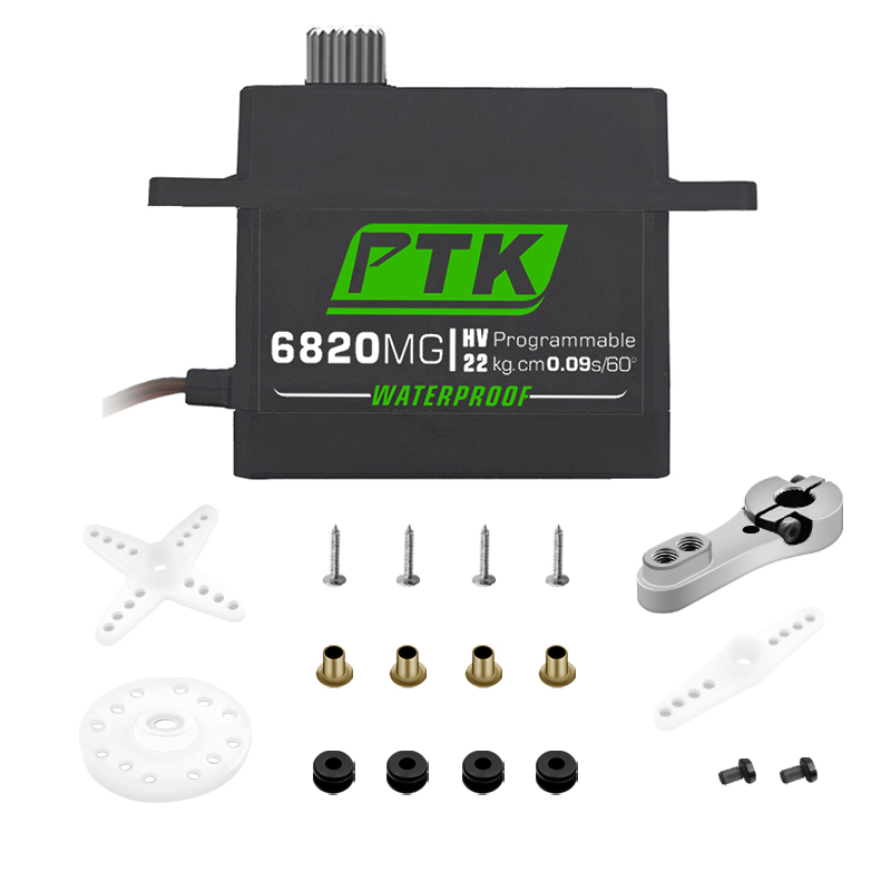 PTK سيرفو ميتال جير 20 كجم 30  - مراجعة Micro Servo وسعره